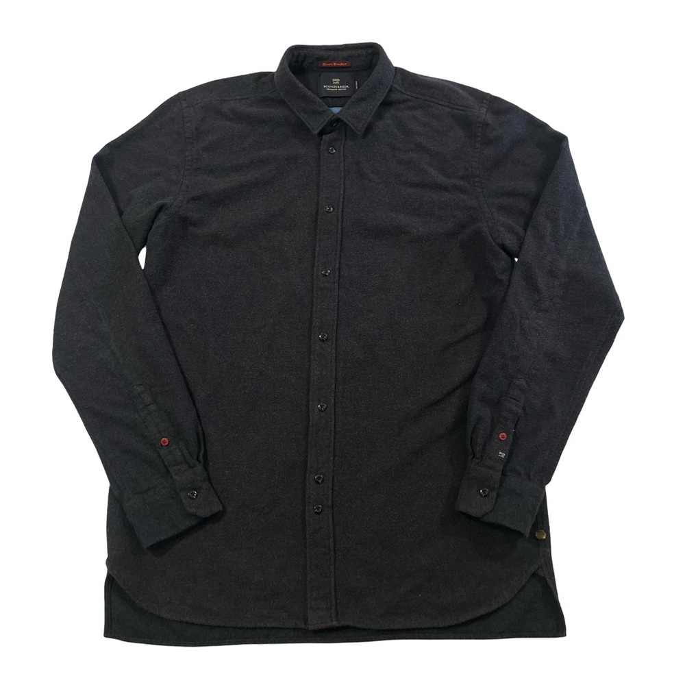 Scotch & Soda Size XL “Heart Breaker” Button-Up Navy-Blue Shirt (Retail $120+)